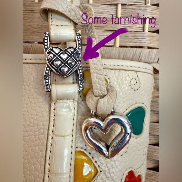 Brighton Ivory Handbag with Colorful Heart Accents - Picture 10 of 16